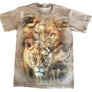 The Mountain Lion Graphic T-Shirt Wildlife Nature Tee Size Small Carol Cavalaris